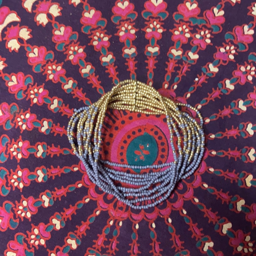 Multi strand seed bead bracelet